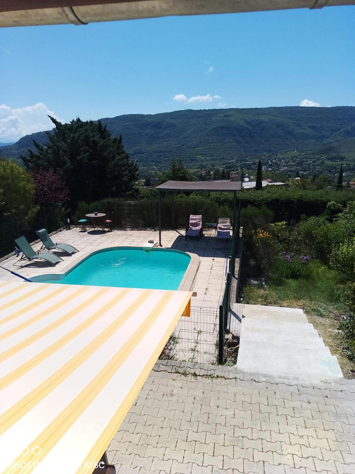 Maison Paisible A Veyras Avec Piscine Privee Et Vue Montagne Eksteriør billede